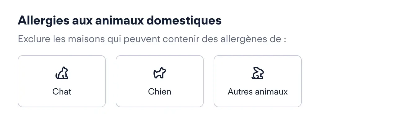 Échange de maison et allergies aux chiens ou aux chats